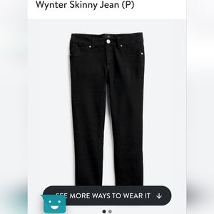 1822 Denim Butter Wynter Ankle Skinny Jean Black sz 4P/27P